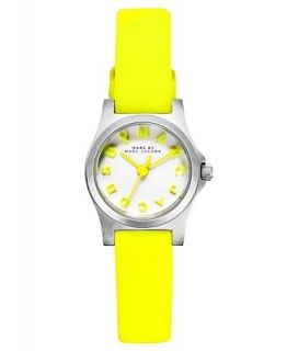 Marc by Marc Jacobs Watch, Womens Dinky Safety Yellow Leather Strap