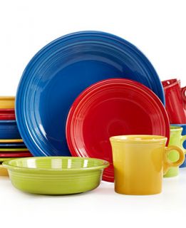 Fiesta Mixed Bright Colors 16 Piece Set, Service for 4   Dinnerware