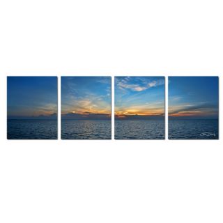 Bahamas Sunset by Christopher Doherty 4 Piece Photographic Printt on