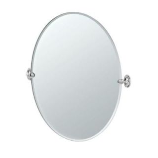 Gatco Camden 28.25 in. x 32 in. Frameless Single Large Oval Mirror in Chrome 4629LG