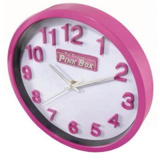 The Original Pink Box Wall Clock in Pink PB12WC