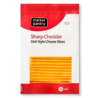 Market Pantry Deli Sliced Sharp Cheddar Cheese 12 Slices