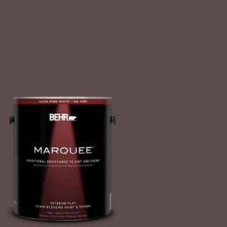 BEHR MARQUEE 1 gal. #MQ1 43 Piano Brown Flat Exterior Paint 445301