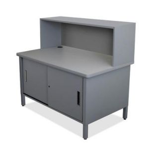 Marvel Office Furniture Mailroom Utility Table with Cabinet