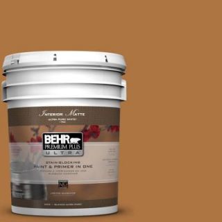 BEHR Premium Plus Ultra 5 gal. #M250 7 Blonde Wood Matte Interior Paint 175305
