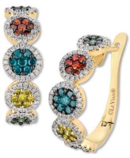 Le Vian Mixberry™ Diamond Circle Earrings (1 1/2 ct. t.w.) in 14k