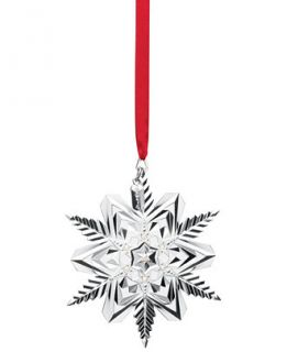 Lenox 2014 Annual 10th Anniversary Silver Snow Majesty Ornament