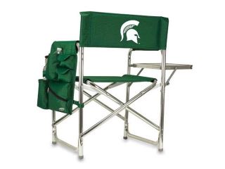Picnic Time PT 809 00 121 354 0 Michigan State Spartans Sports Chair in Hunter Green