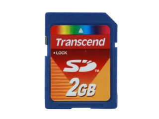 Transcend 2GB Secure Digital (SD) Flash Card Model TS2GSDC
