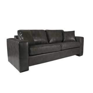 Portfolio Jordan Grey Renu Leather Sofa  ™ Shopping