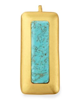 Stephanie Kantis Crush Turquoise Rectangle Pendant