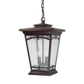Filament Design 2 Light Burnished Bronze Seeded Glass Hanging Lantern DISCONTINUED CLI CPT203395199