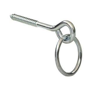Lehigh 4 7/16 in. x 15/16 in. Zinc Plated Hitching Ring with Screw 7235S 6