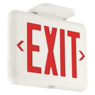 Exit Sign with Battery Backup, Hubbell Lighting   Dual Lite, EVEURWE