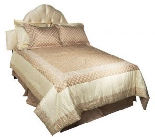 As Is Isaac Mizrahi Live 6 pc 250TC FL Patchwork Bedding Set —