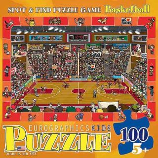 EuroGraphics Basketball Spot and Find 100 Piece Puzzle