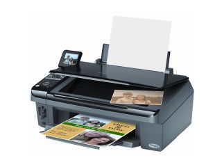 EPSON Stylus CX8400 C11C690201 Up to 32 ppm Black Print Speed 5760 x 1440 optimized dpi Color Print Quality InkJet MFC / All In One Color Printer