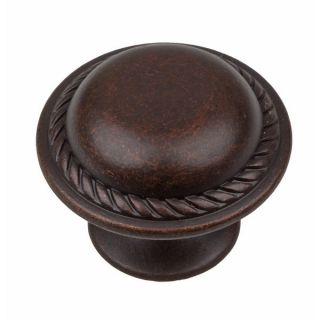GlideRite 1.25 inch Oil rubbed Bronze Round Beaded Cabinet Knobs (Pack
