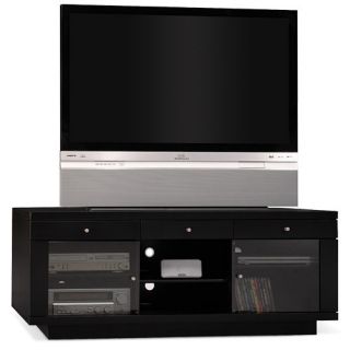 Bush Riverwood Black TV Stand, for TVs up to 60"