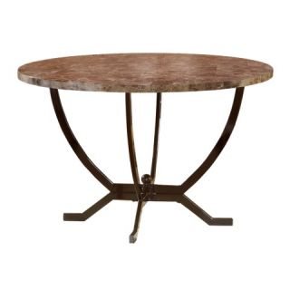 Hillsdale Furniture Monaco Dining Table with Faux Marble Top   Matte