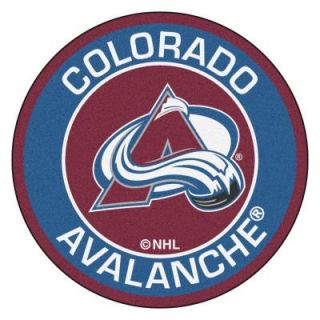 FANMATS NHL Colorado Avalanche Blue 2 ft. 3 in. x 2 ft. 3 in. Round Accent Rug 18868