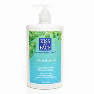 Kiss My Face Olive And Aloe Natural Ultra Moisturizer For Sensitive Skin   16 Oz