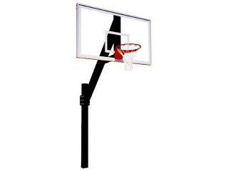 First Team Legend Arena In Ground Basketball Hoop with 72 Inch Glass Backboard