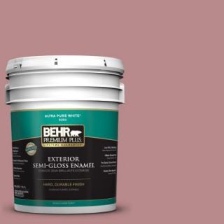 BEHR Premium Plus 5 gal. #150F 4 Victorian Mauve Semi Gloss Enamel Exterior Paint 540005