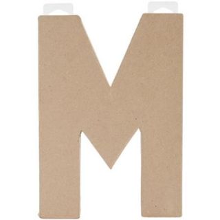 Paper Mache Letter 8"X5 1/2" Letter M