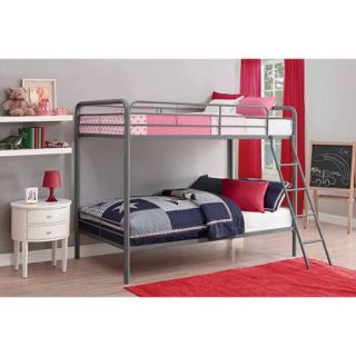 DHP Twin Over Twin Metal Bunk Bed, Multiple Colors