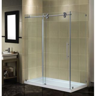 Aston Completely Frameless Sliding Shower Door Enclosure with Low