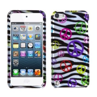 Insten Peace and Zebras (2D Silver) Phone&#160; Case For iPod Touch 5