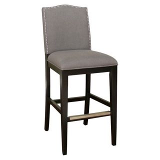 American Heritage Billiards Chase Linen 30 Barstool with Nailheads