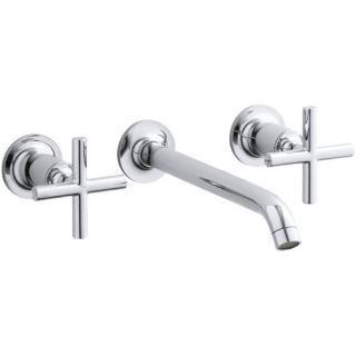 Kohler Purist Widespread Wall Mount Bathroom Sink Faucet Trim with 8 1