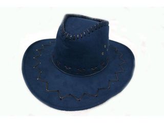 Men's Nylon cowboy hat large brimmed cap Blue