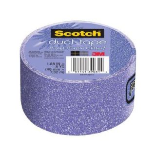 3M Scotch 1.88 in. x 8 yds. Violet Purple Glitter Duct Tape (Case of 6) 908 PPLGLR C