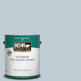 BEHR Premium Plus 1 gal. #540E 2 Cloudy Day Zero VOC Semi Gloss Enamel Interior Paint 305001