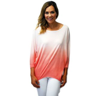 Firmiana Womens Pink Multicolored Mash up Trapeze Tunic