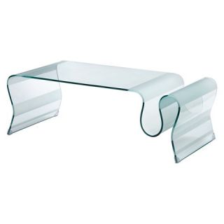 Zuo Discovery Coffee Table   Clear