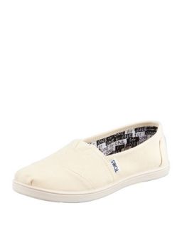 TOMS Classic Canvas Slip On, Natural, Youth