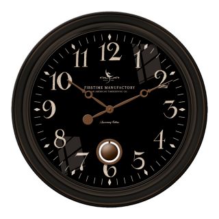 FirsTime Manufactory Varenna Analog Round Indoor Wall Standard Clock
