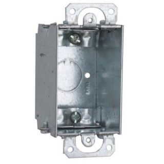 Raco 2 in. Deep Gangable Switch Box with NMSC Clamps and Plaster Ears 445