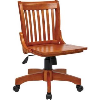 Office Star Products Deluxe Wood Banker's Chair, Multiple Colors