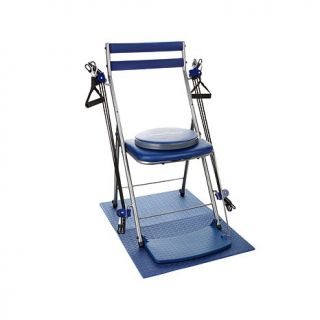 Chair Gym Deluxe Exercise System with Twister Seat, Mat and 3 Workout DVDs   8112591