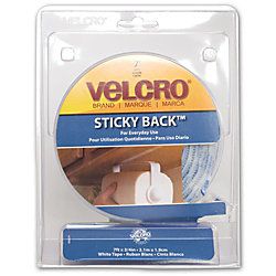 VELCRO Brand STICKY BACK Fasteners 34 x 5 White