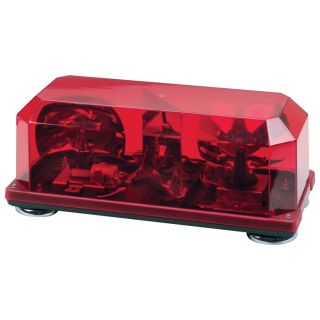 Wolo Priority 1 Halogen Mini Bar Light — Red, Permanent, Model# 3510P-R  Light Bars