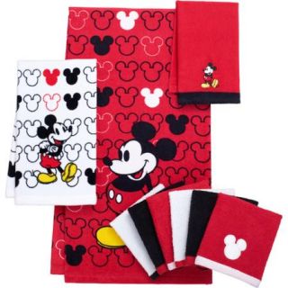 Mickey Mouse Decorative Bath Collection   6 pack Washcloth