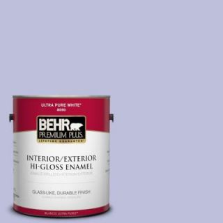 BEHR Premium Plus 1 gal. #610A 3 Lavender Sachet Hi Gloss Enamel Interior/Exterior Paint 805001