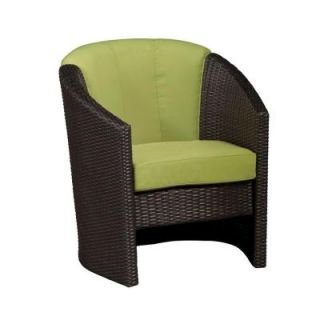 Home Styles Riviera Green Apple Barrel Patio Accent Chair 5803 80