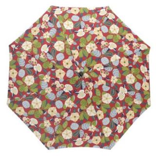 Plantation Patterns 7 1/2 ft. Patio Umbrella in Orient Floral DISCONTINUED 9714 01221700